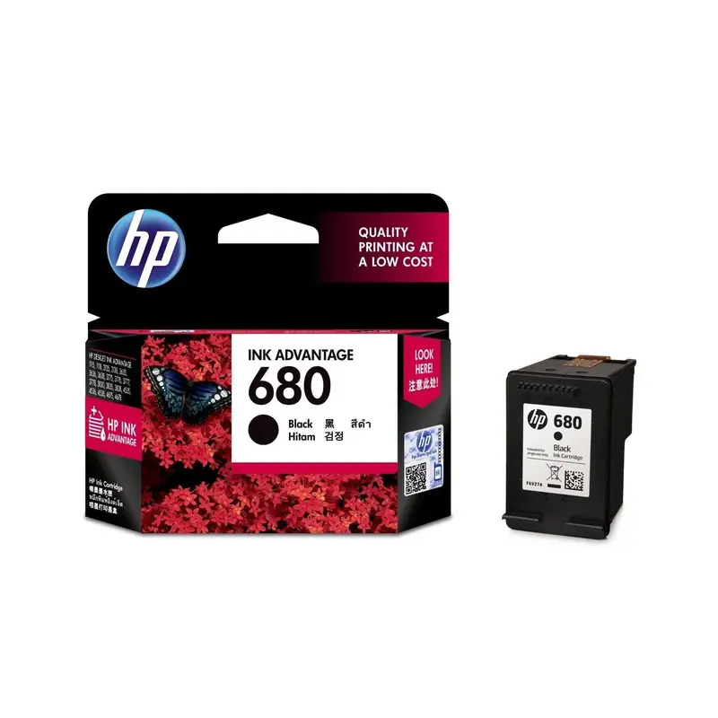 HP 680 Cartridge Tinta  Black 0