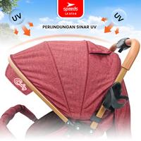 Gambar SPEEDS Stroller Kereta Dorong Portabel Anak Fitur Lengkap Premium Kursi Perlengkapan Bayi Kelambu Cover LX 073-6 - 1 BIRU dari via olahraga yoga Kota Surabaya 3 Tokopedia