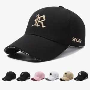 Topi Baseball Hat Cap Casual Distro Fashion Pria Wanita Huruf R Unisex