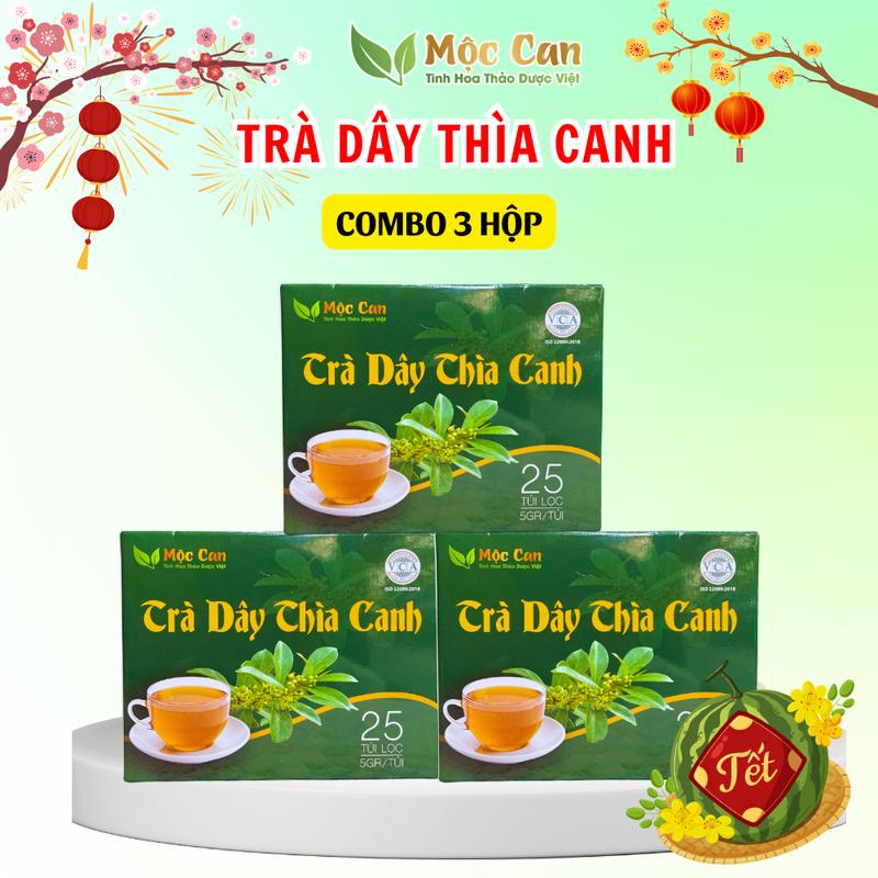 Mua combo 3 hộp Trà Dây thìa canh Mộc Can 3 hộp 75 túi lọc - Nước Trà Tea