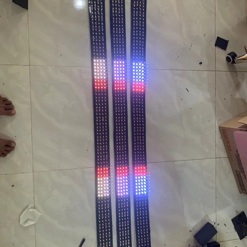 LAMPU STROBO 3&2 LAYER NEW ANIMATION BALING BALING PAJANG 2 METER WS2811 LED RAPAT 12V-24V BUS KENDARAAN 1