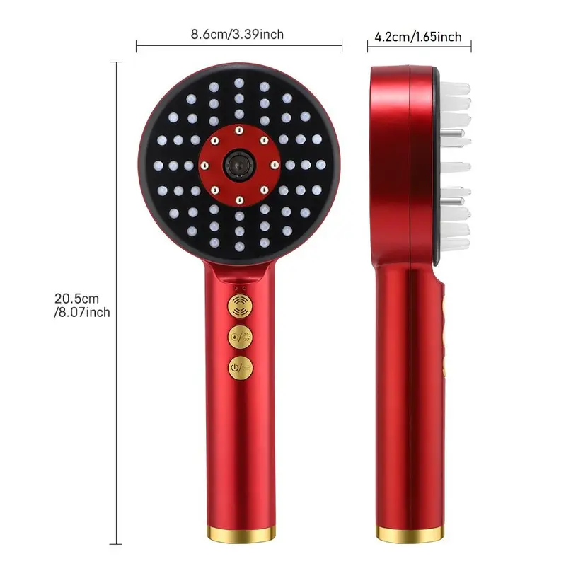 Electric Head Massager, 1 Count Rechargeable Hair Scalp Massage Comb, Spray Vibration Massage Brush, Hair Care & Massage Tool for Women & Men 1