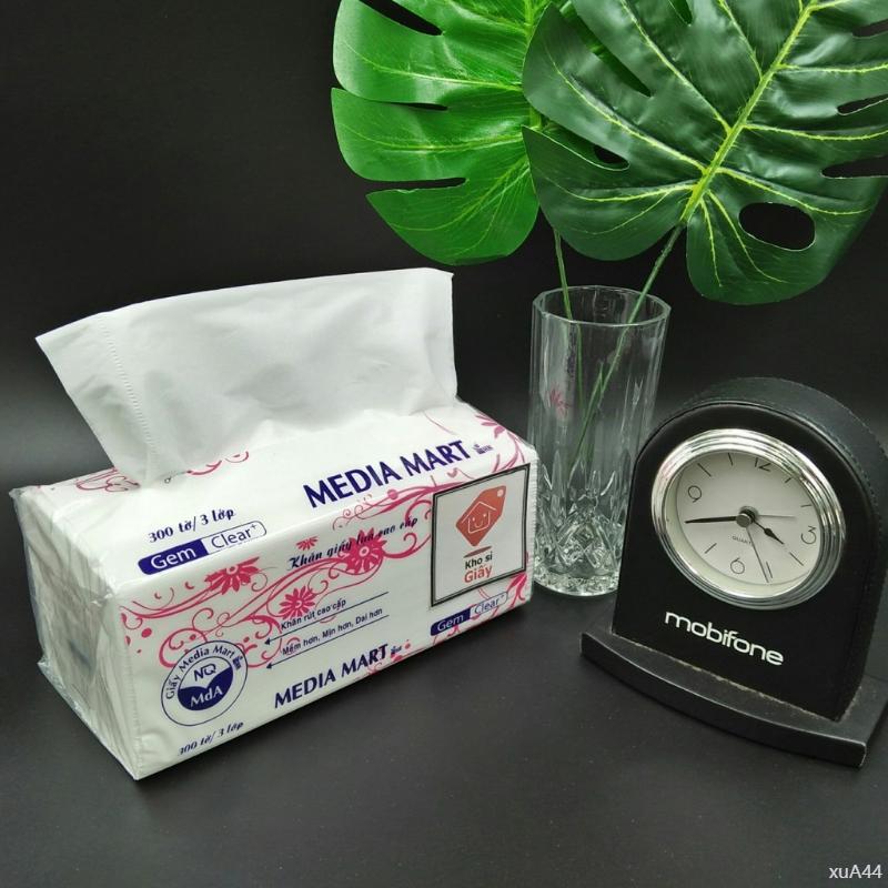 Product Introduction of Giấy mềm như mây trời - Chạm một lần là yêu ngay từ đầu Khăn giấy rút Media Mart 300 tờ/3 lớp siêu dai mềm mịn - Giấy rút trắng loại 1 bịch lớn bảng  mắt  tone  ấm phấn  moon  slice nước  tẩy  trang  b5  khô romand  18 son  base  lót  môi  pink  bear màu 23