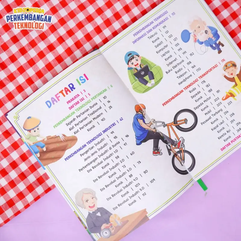 Buku Sains Anak - Kidzopedia Perkembangan Teknologi Books Hardcover 4