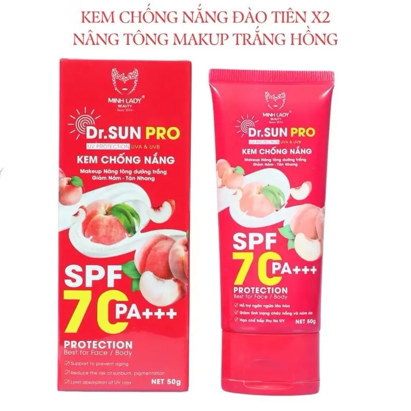 Kem Chống Nắng Đào Tiên DR SUN PRO Minh Lady