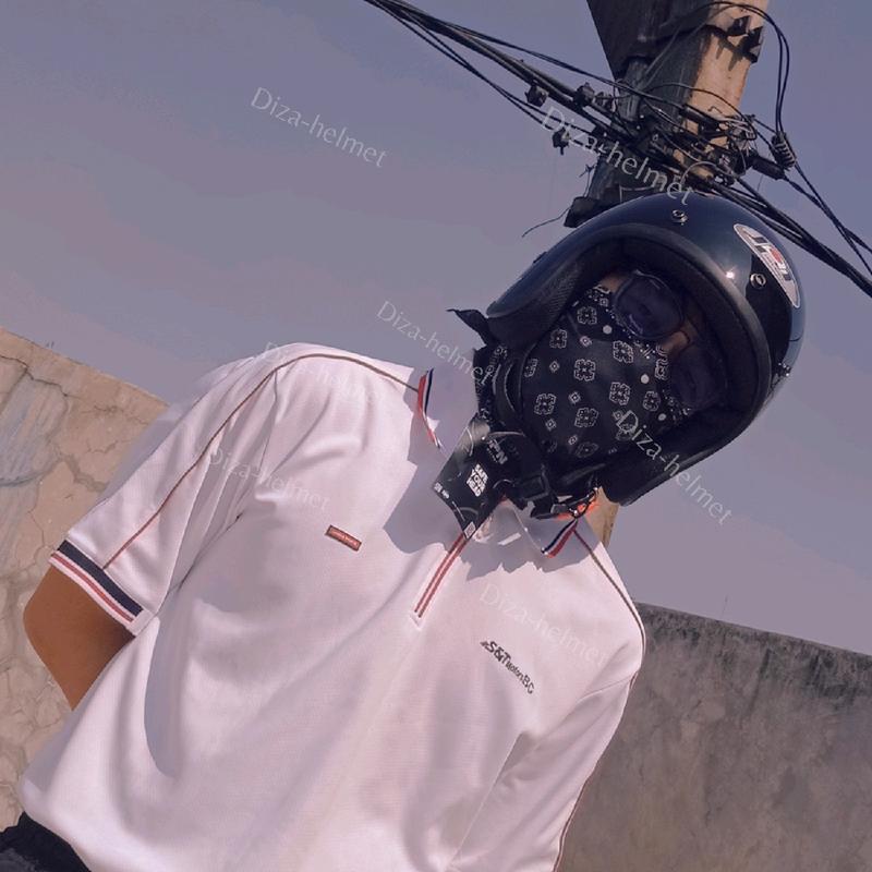 Helm Bogo JPN Abu lava Metalic Kaca Cembung 8