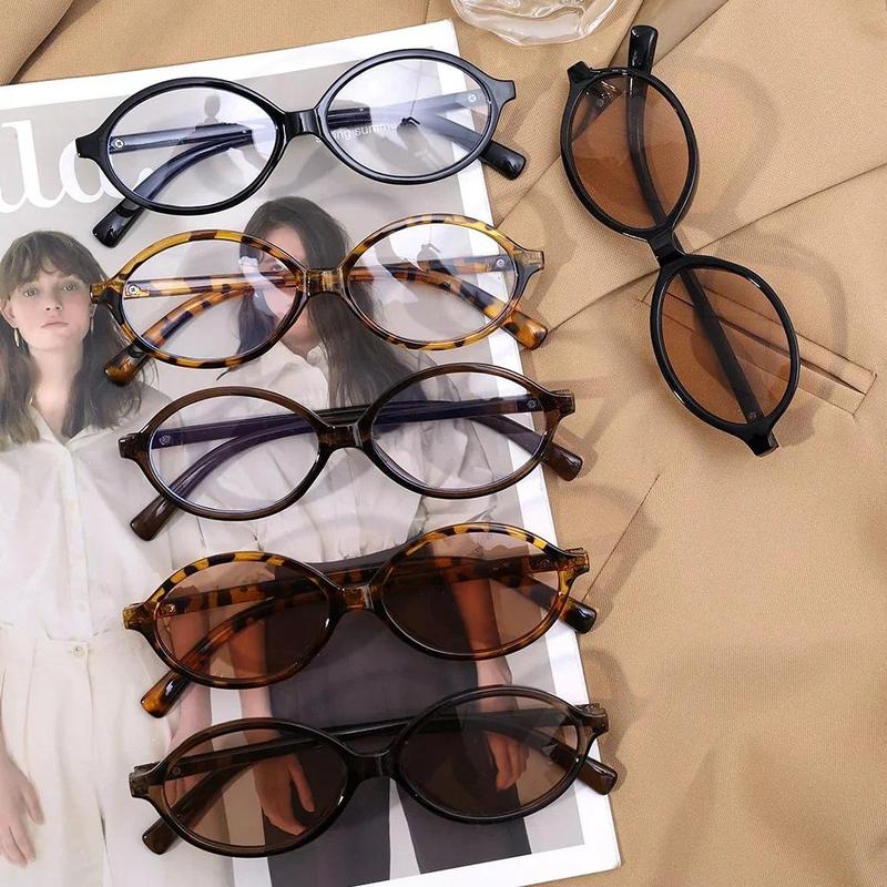 Product Introduction of Y2K Girls Retro Oval Frame Glasses Women Female Ins Sweet Cool Eyeglasses Fashion Accessories 11