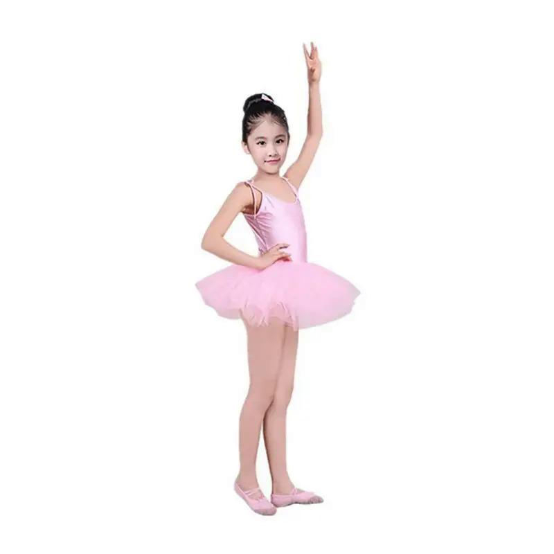 Product Introduction of Children's Ballet Dress Solid Color Sling Ballet Dance Dress Elegant Ballet Tutu Children Dance Costume Girls Ballroom Ballet Costume Stage Costume 3 Pieces 17