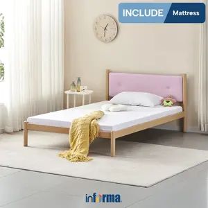 Informa 120X200 cm Ruby Tempat Tidur Anak Dengan Matras - Pink Dipan Alas Tidur Kamar Anak Tempat Beristirahat