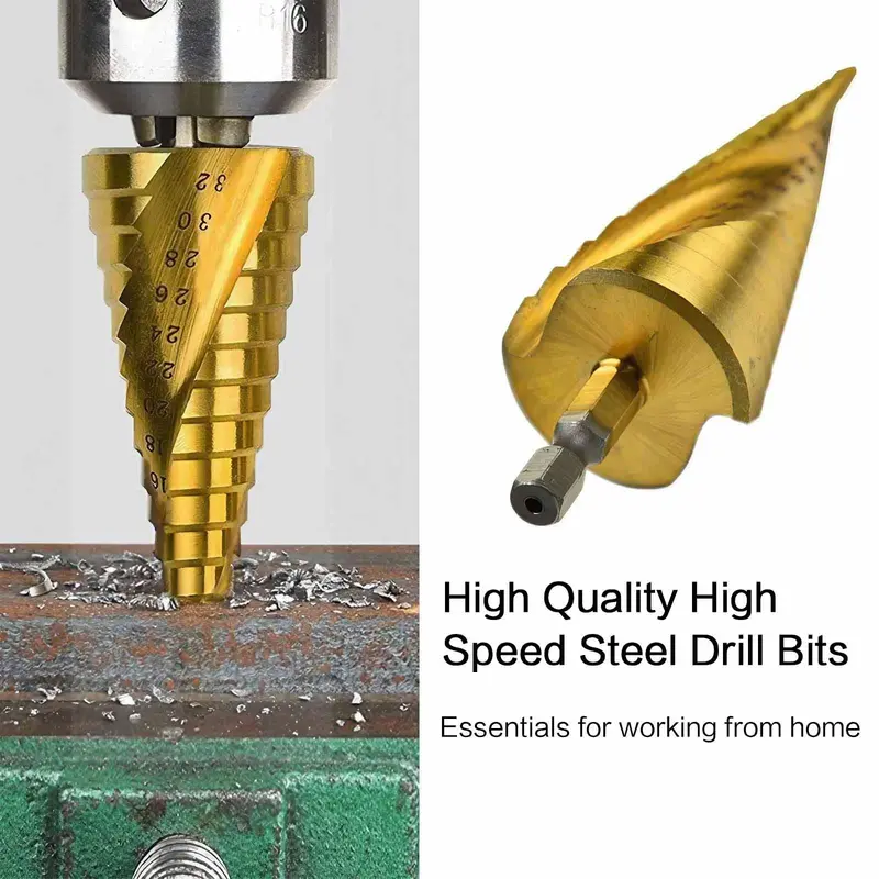High Precision Center Drill Set, HSS & Hard Alloy Double Material Center Drill, Spiral Groove Drill Bits, CNC Positioning Drill, Power Tool Accessories, Heavy Duty, Cutting Bit, Metal Bits, Tool Box 5