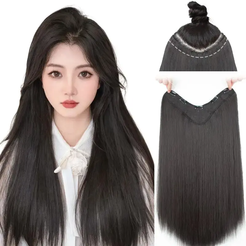 Sambungan rambut wanita, Tidak kelihatan dan tanpa jejak; Jumlah pengeluaran tambahan, simulasi Extensions Hair Hair Extensions