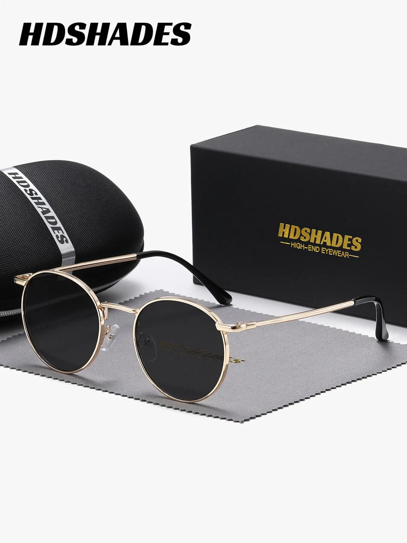 Unisex Simple Style Plain Color Sunglasses, Trendy Casual Round Frame Sunglasses for Everyday Use, Fashion Accessories for Outdoor Activities