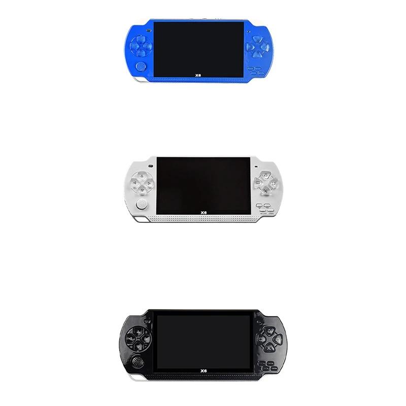 Product Introduction of 2025 X6 Handheld Game Console 4.3 Inch Screen Mp4 Player Mp5 Game Player 8Gb Support For Psp Game Camera Video E-Book A 10