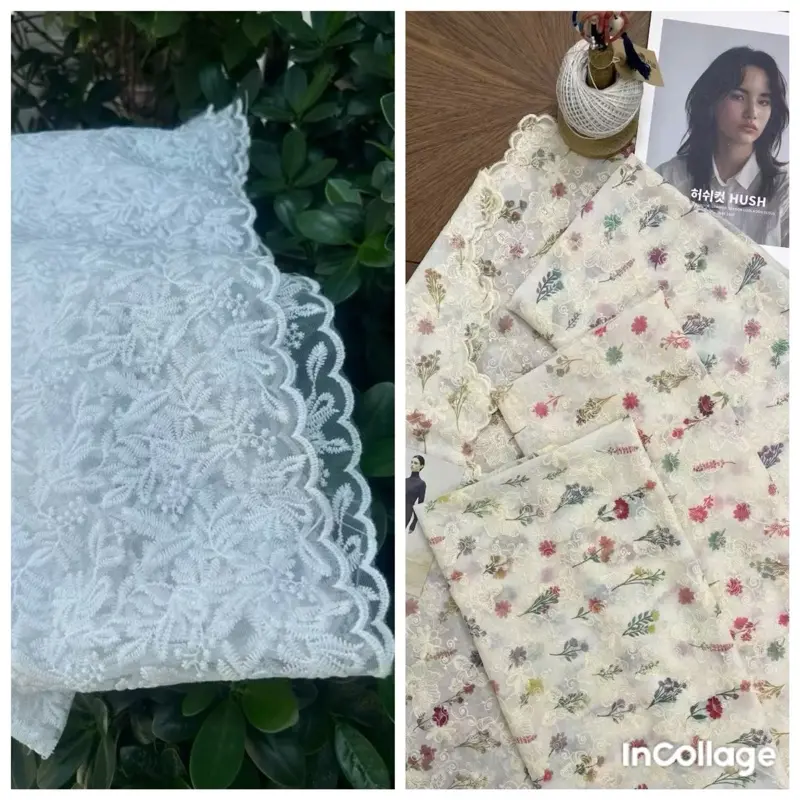 Vải REN lên đầm váy áo kiểu set kiểu