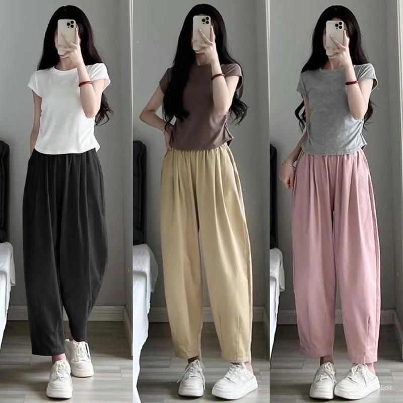 COMBO 2 QUẦN LỬNG DÁNG ỐNG RỘNG GIÓ LỤA NHẸ MÁT Nữ