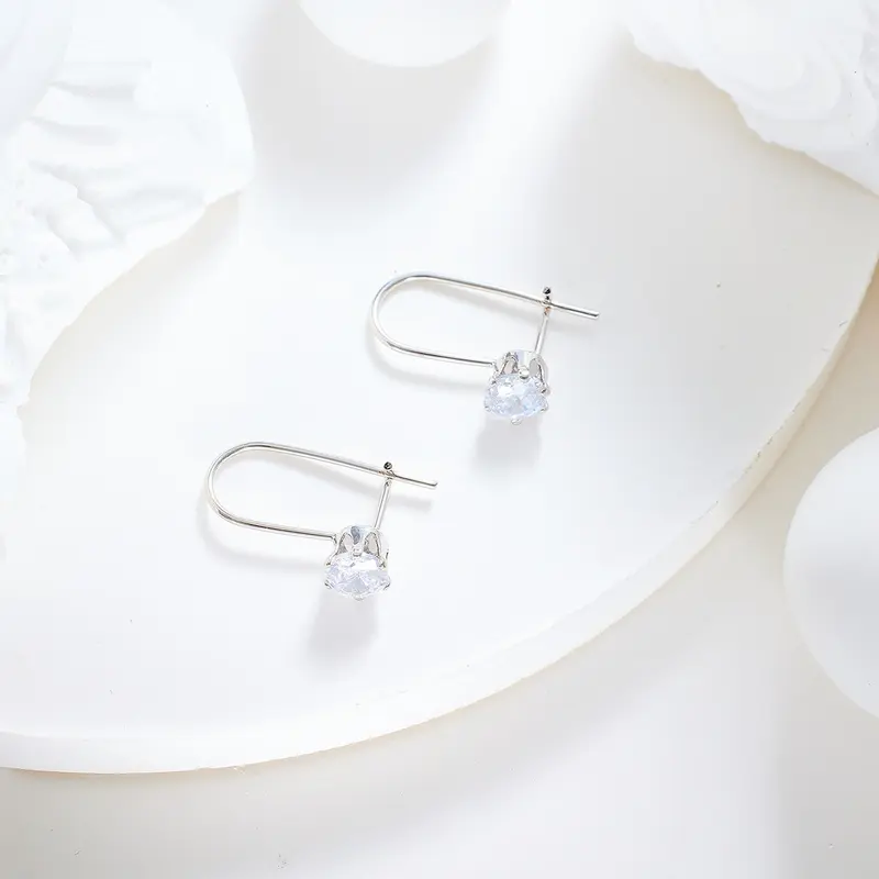 281E Anting Titanium Wanita Anti Karat Dan Anti Luntur Asli Dewasa Panjang Silver Jewerly Ori Tidak Selamanya Tusuk Emas Muda 4