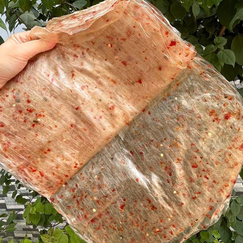 Bánh tráng phơi sương CAY NHIỀU ÍT HẠT ỚT 500gr Snack Ăn Vặt