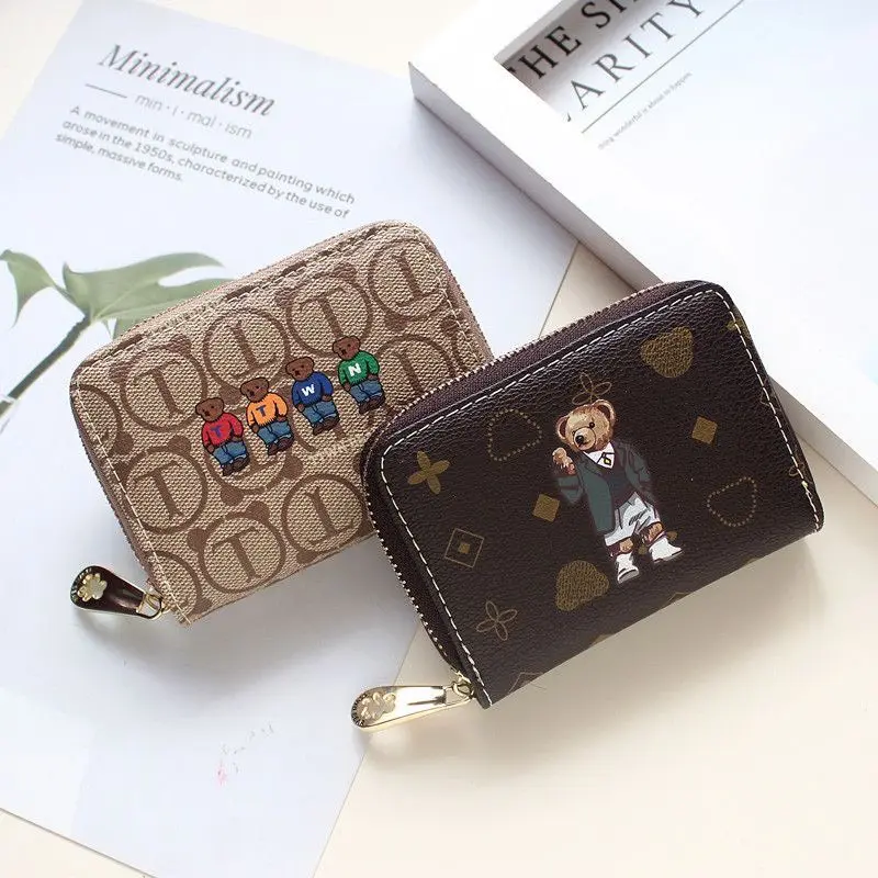 Ví Gấu mini nhiều ngăn nhỏ gọn Gấu mochi/Gấu nâu dễ thương trẻ trung cute dành cho bạn gái HOT TREND CV125 4