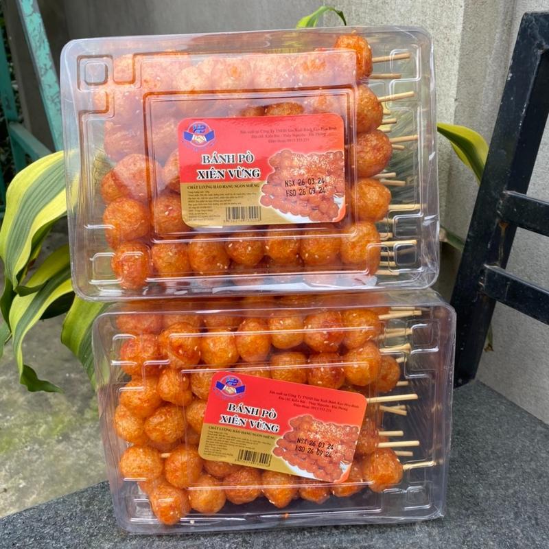  2 Hộp Bánh Pò Xiên Vừng Xiên Tròn Đồ Ăn Vặt Tuổi Thơ 