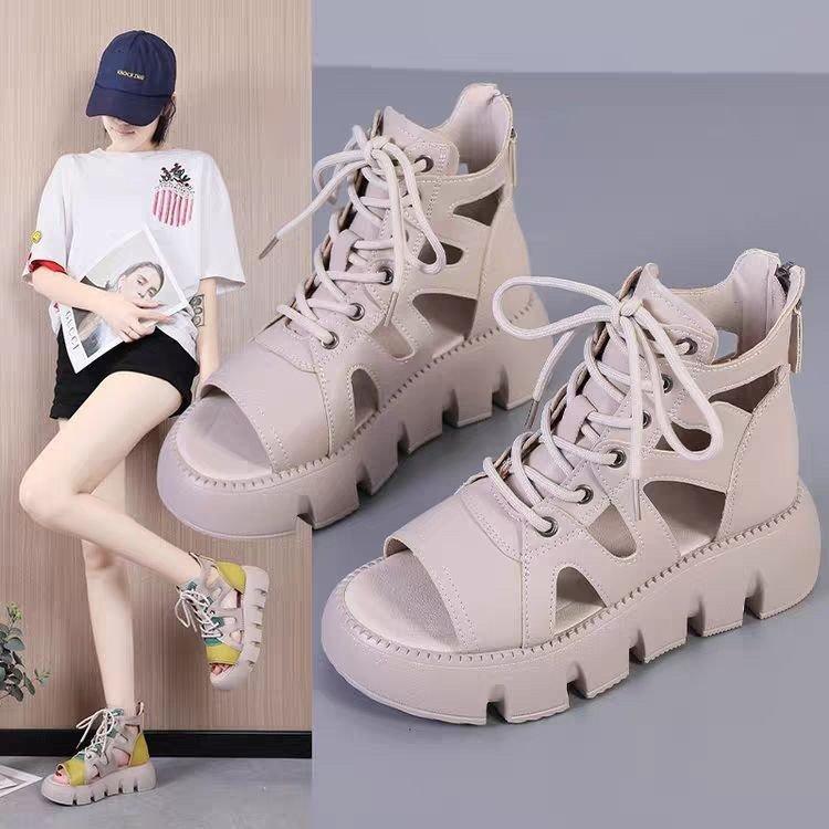 Product Introduction of [ Import Design ] Sepatu Sandal Gladiator Open Toe Wanita Sandal Hitam Import Premium Quality Karet Injeksi T217 31