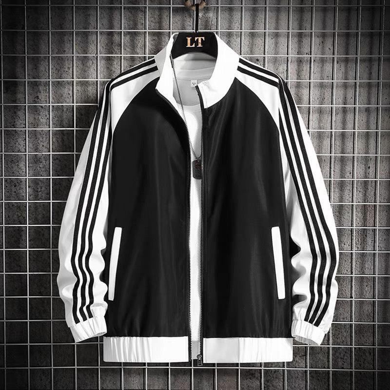 ÁO KHOÁC DÙ NAM NỮ 2 LỚP KHÔNG NÓN CHẠY SỌC CÁNH TAY SIÊU ĐẸP(CÓ SẴN) Menswear Tay Dài