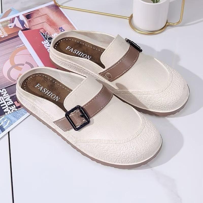 BBBB-809【Gấu Trúc Anh】- Giày Lỗ Bao Đầu nữ 2024 đế dày mùa hè 3 màu DéP Shoes dép  giả 6