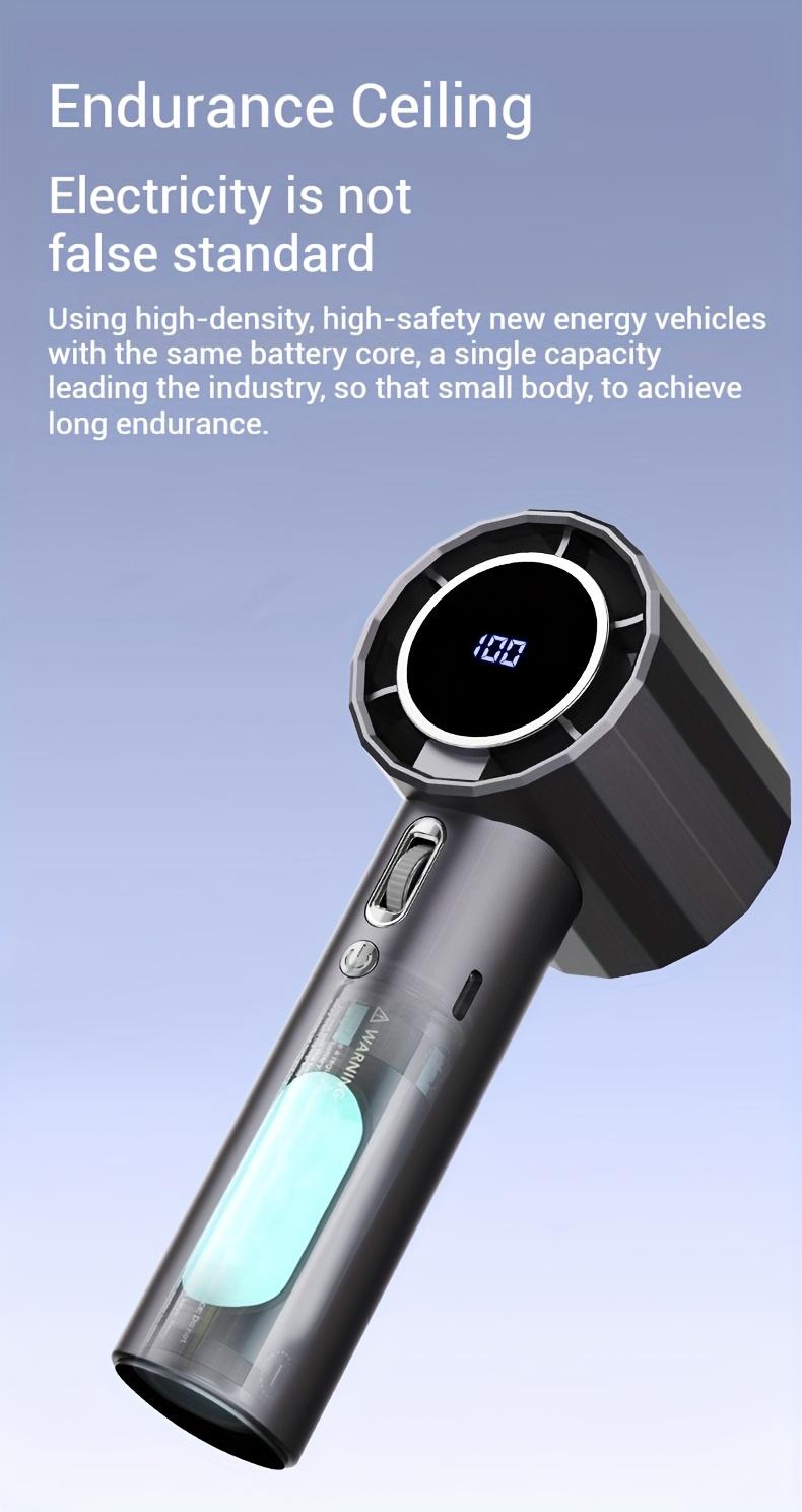Product Introduction of The new cross-border handheld fan cooling ice-coated handheld fan 100-speed high-speed mini portable fan 9