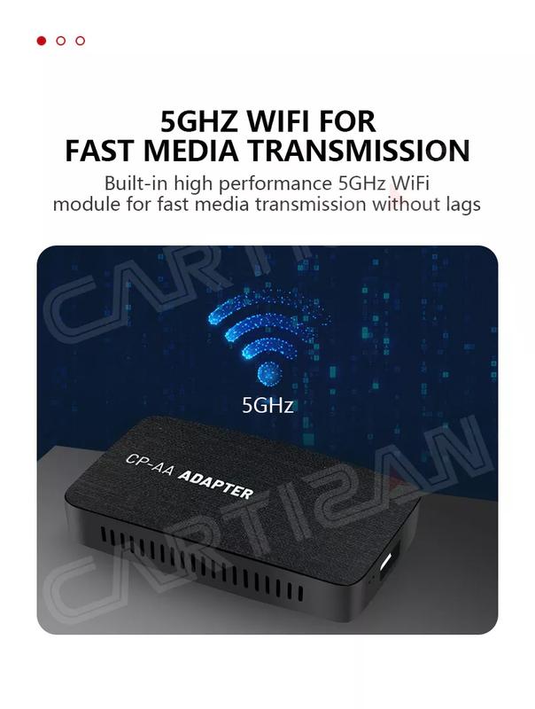 Bộ chuyển đổi Android Auto + Apple CarPlay không dây CARTIZAN CPA-300 cho màn hình ô tô hỗ trợ Ảndroid Auto và CarPlay 1