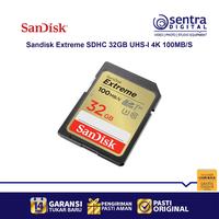 Gambar Sandisk 32GB Extreme SDHC UHS-I 4K 100MB/S dari Sentra Digital Jogja Kab. Sleman 1 Tokopedia