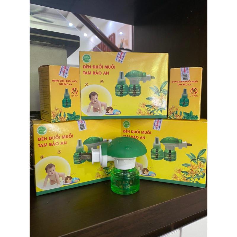 [Chính hãng] Đèn đuổi muỗi thông minh Tam Bảo An 1 bộ gồm 1 cùi đèn và 2 lo tinh dầu giá tốt , an toàn cho mọi nhà Bắt Muỗi Máy Bắt Muỗi Đèn Bắt Muỗi Máy Đuổi Muỗi Tích Điện