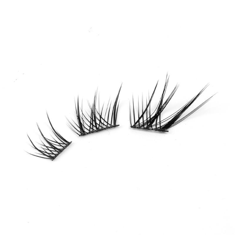 Product Introduction of 10Rows/Box Fox False Eyelashes Single Cluster Eyelash Extension Segmented Lashes Fox Eye Effect Lashes Individual False Eyelashes 29