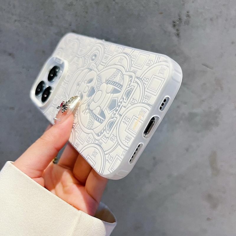 Product Introduction of God of Wealth Congratulations on New Year's Delivery Phone Case For iPhone 16 15 14 13 12 11 Plus Pro Max XR X XS 7 8 IMD Shockproof Cover 3
