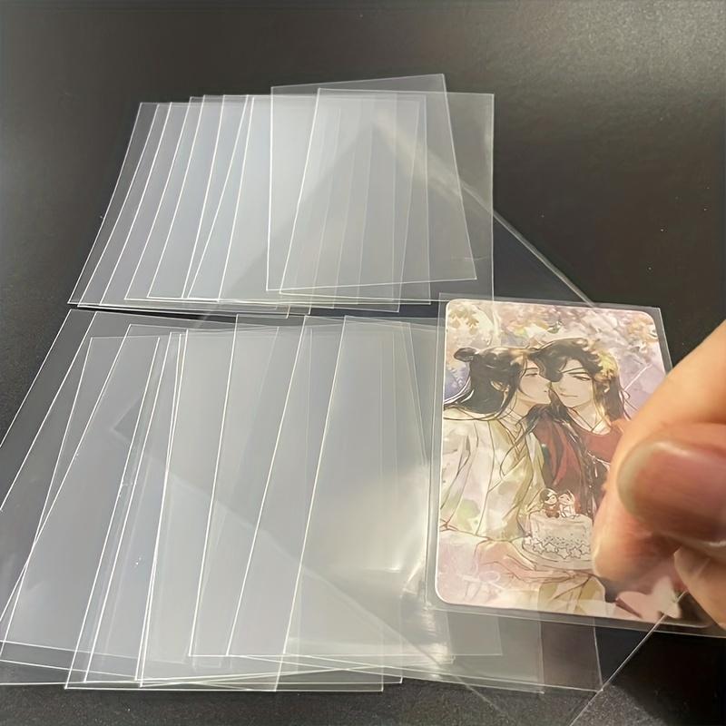 Clear Card Sleeve, 50pcs/pack Transparent Card Protector, Acid-free Inner Sleeve for Mini Photocards, ID & Credit Card Holder 2
