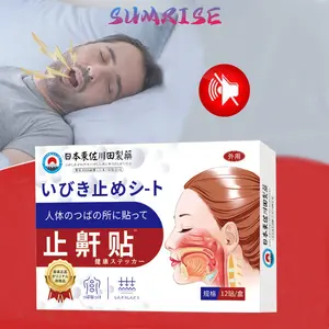 Stiker Anti Dengkur Alat Anti Ngorok 12pcs untuk Pria/Wanita Pernafasan Lancar Alat Tidur Nyenyak