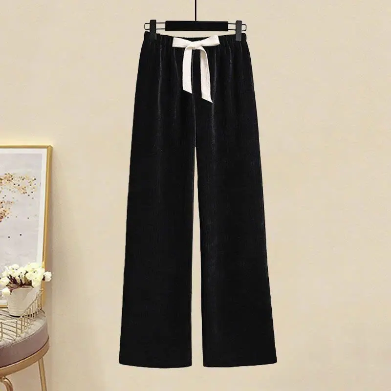 Quần suông cho bé gái mùa hè, quần thun tăm ống rộng màu đen chất đẹp mềm mịn cho bé gái size 15- 50 kg quần  bò  ống  loe  cho  bé  gái