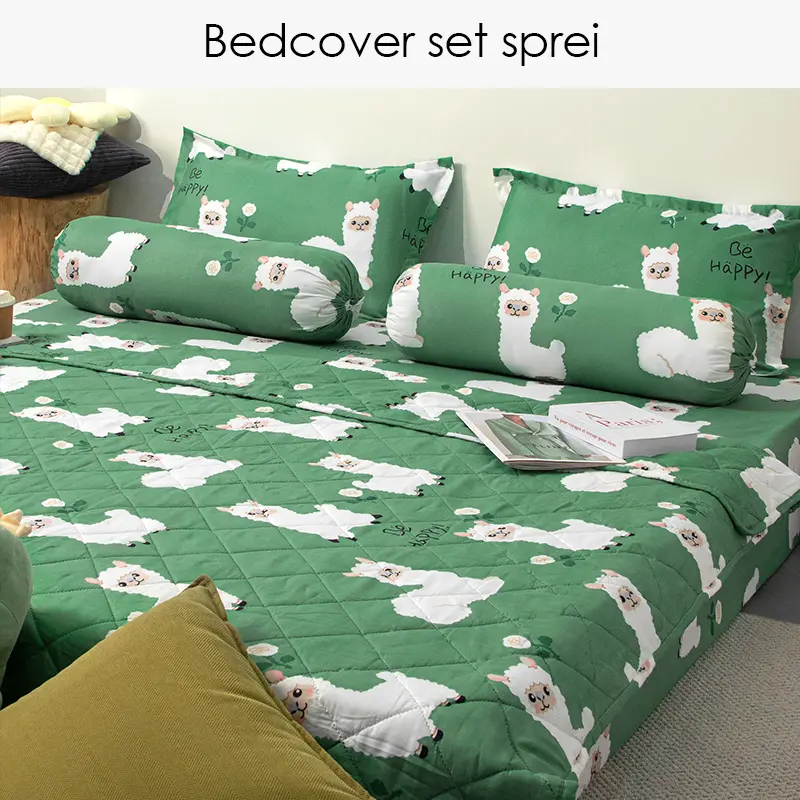 EXCLUSIVE - Dapatkan Sekarang Bedcover Sett Seprei King Size Katun Halus UK 120 160 180 8
