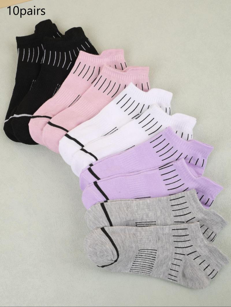 Product Introduction of Women's Solid Ankle Socks, Casual Comfortable Breathable Low Cut Socks for Daily Wear, Multipack Knit Socks for All Seasons 6