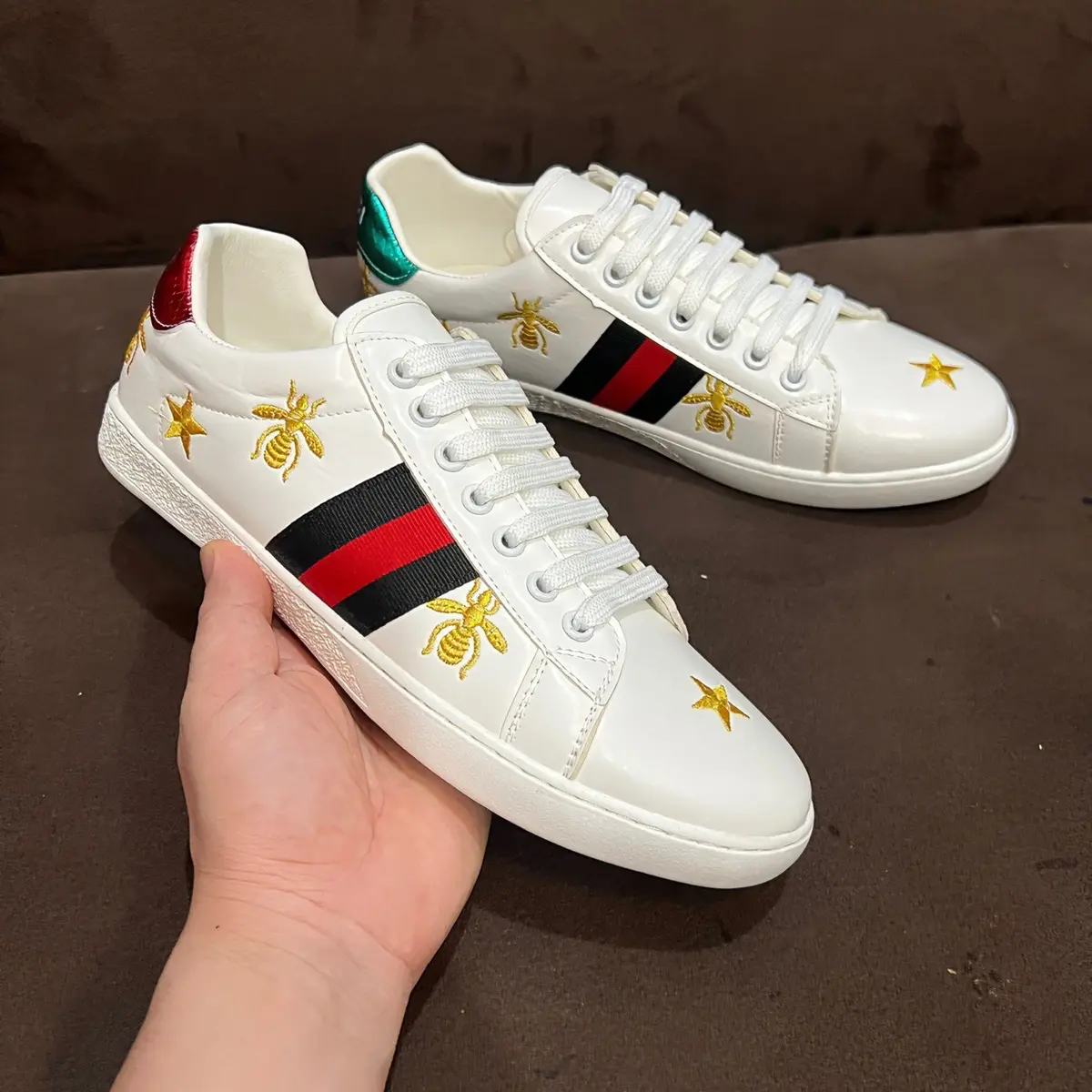 Giày sao ong nam full size 38-43 hot trend Sneaker Shoes Mũi tròn Đế Bằng thể thao giày giay