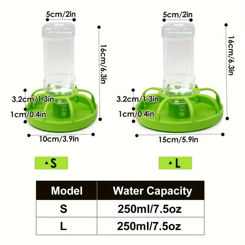 Automatic Reptile Water Dispenser, 1 Count Reptile Water Feeder, Suitable for Various Animals, Durable Plastic Water Dispenser for Zoo & Cage Use 1
