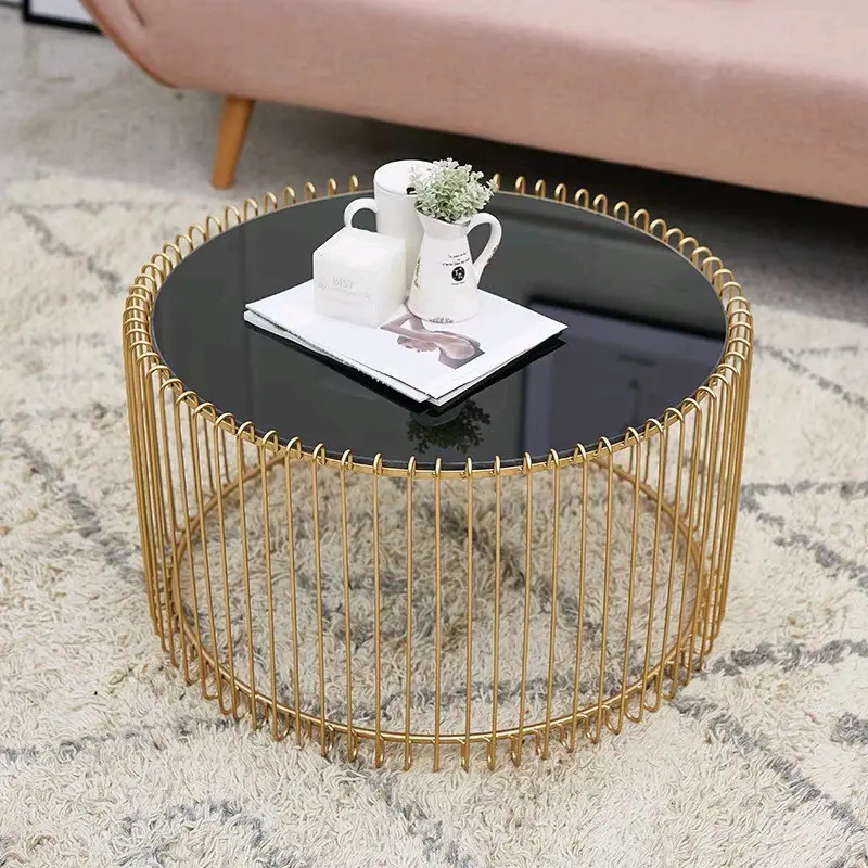 Bàn lồng chim, bàn trà sofa kính cường lực, khung sắt sơn tĩnh điện
