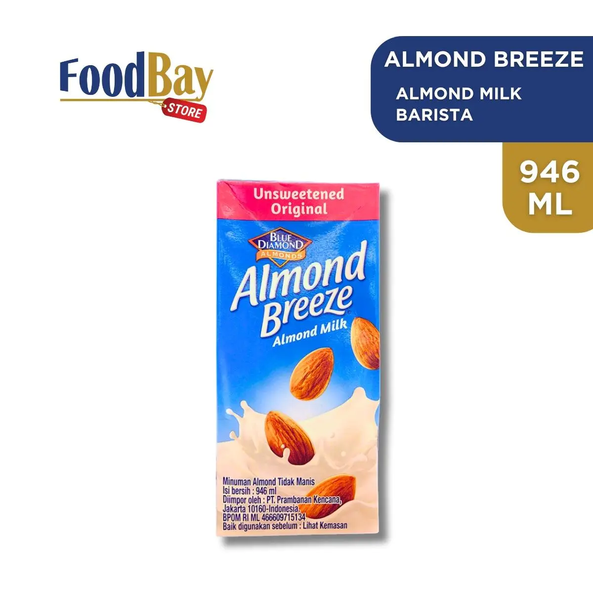 Blue Diamond ALmond Breeze - Unsweetened 946 Ml