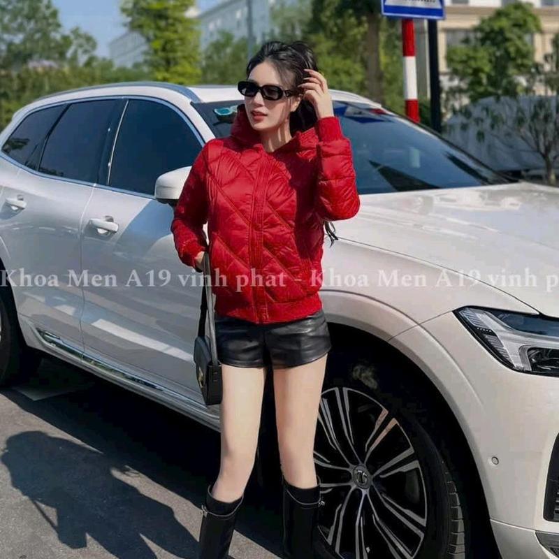 Áo khoác phao nữ siêu nhẹ trần trám lót lông Top Women Jacket Nhung 1