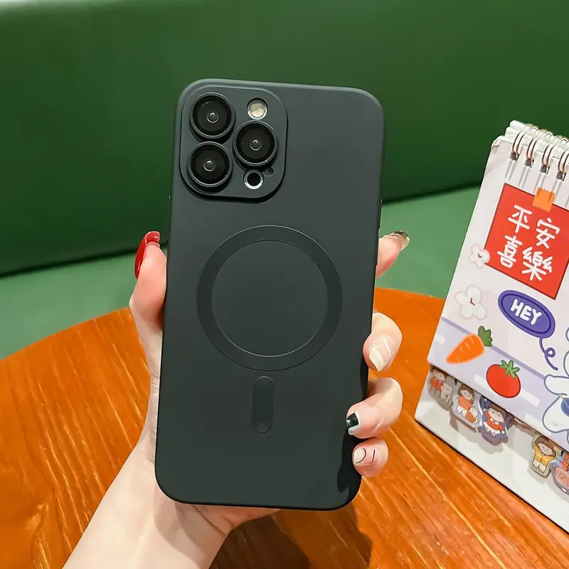 Ốp Sạc Không Dây Từ Tính, Dành Cho iPhone 15 14 13 12 11 Pro XS Max XR X 8 Plus SE 2022 2020, Ốp TPU Mềm 5