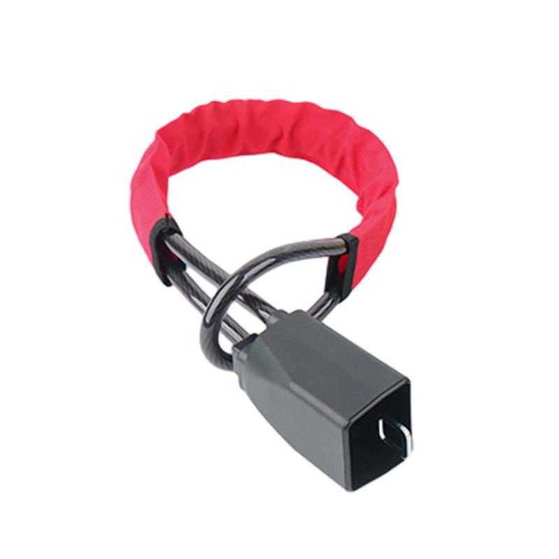 Motor Steering Wheel Lock Steel Cable Rope Lock Bold Car Anti-Theft Safety Belt Card Shackle Universal Car Lock 4