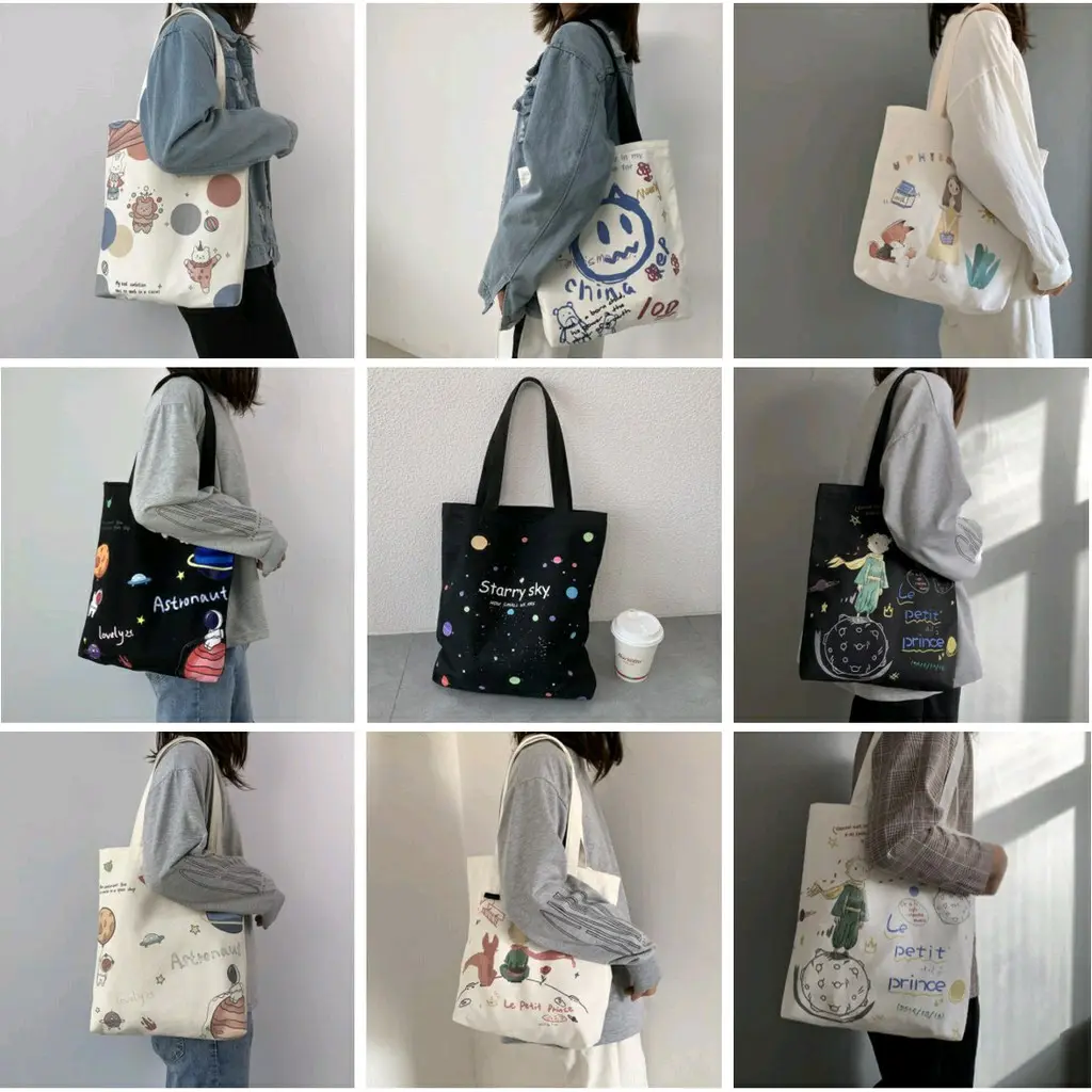 Tote bag Art Printing Planet Full Colour