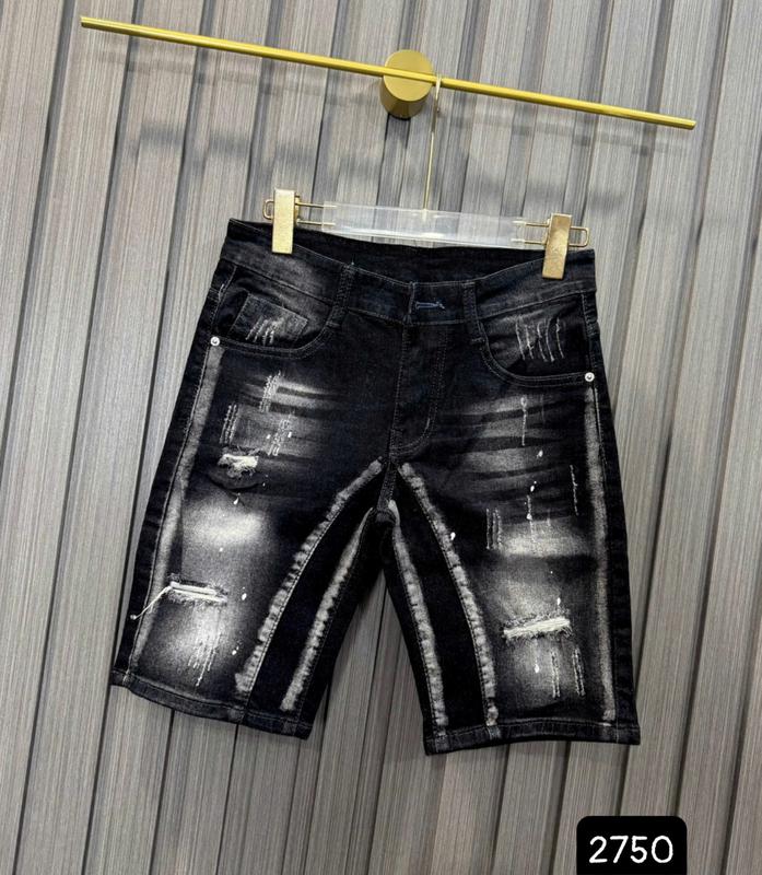 Quần short jean nam boy phố chất bò dày dặn phối vẩy sơn rách gối trung siêu đẹp Menswear Pants