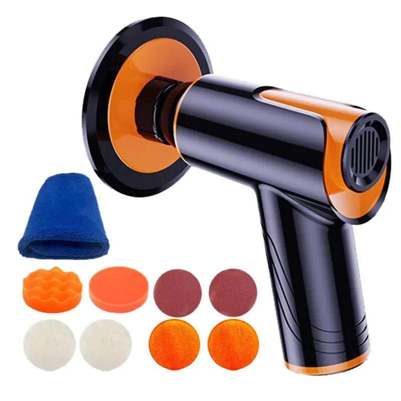 Portable Car Polisher, Rechargeable Handheld Cordless Car Polishing Machine, Car Detailing Tool for Easily Waxing and Polishing 0