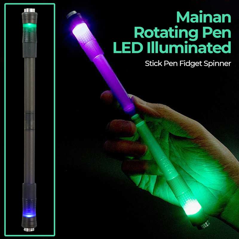 AK Mainan Rotating Stick Pen Fidget Spinner LED Illuminated 22cm - Shop ...