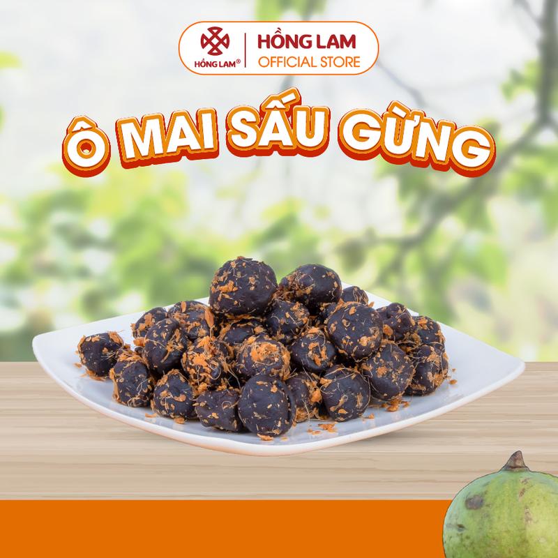 Hồng Lam Ô mai Sấu gừng Chua, mặn, ngọt, gừng 200g, 300g, 500g