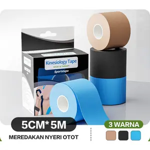 [366SP] Kinesio Tape Original Tapping Kinesiology Olahraga Kinesiology Tape 5cm x 5m
